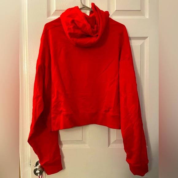 Flex It Pink Crop Hoodie with Peek-A-Boo chest. - Picture 5 of 5